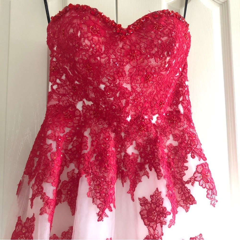 Alyce Paris | Red Beaded Prom Dress